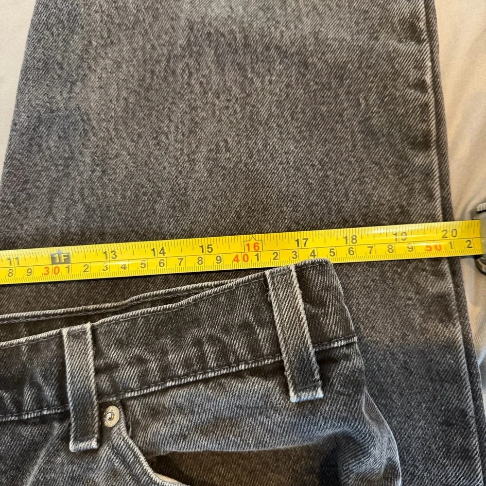 Vintage Levis 550 Relaxed Fit Orange Tab Black Jeans Made In USA Mens 38W-32L